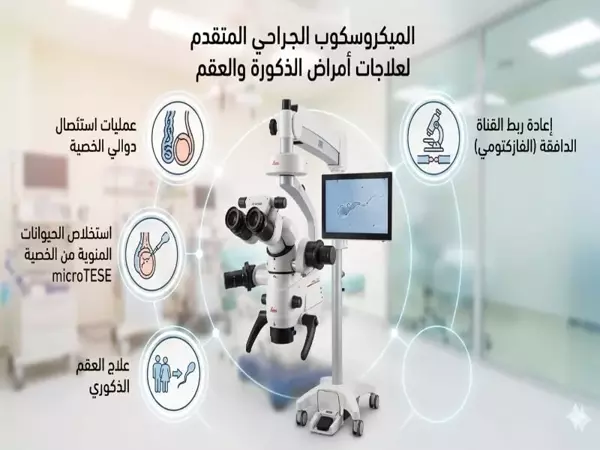 أهمية الميكروسكوب الجراحي للعقم عند الرجال